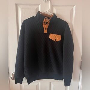 ZYIA XS Black Quilted Pullover